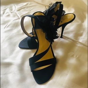 Kate Spade Navy Dress Sateen Heels size 7